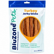 BluZone Pets Turkey Jerky Sticks Dog Treats, 10-oz