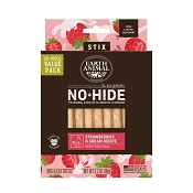 Earth Animal No-Hide Strawberries & Cream Rawhide-Free Stix Dog Treats, 20 Count
