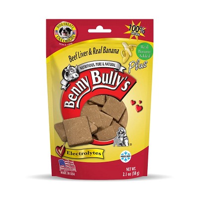 Benny Bullys Plus Beef Liver & Banana Freeze-Dried Dog Treats, 2.1-oz bag