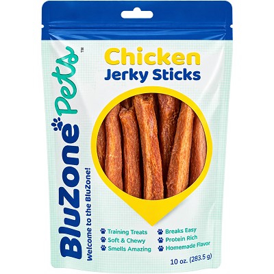 BluZone Pets Chicken Jerky Sticks Dog Treats, 10-oz