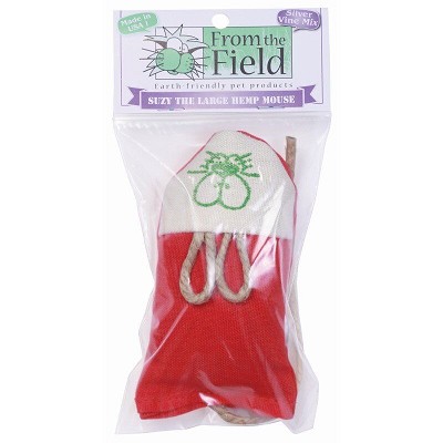 From The Field Suzy the Large Hemp Mouse Catnip & Silvervine Cat Toy