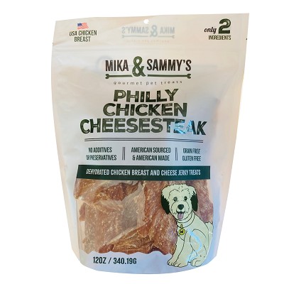 Mika & Sammy's Philly Chicken Cheesesteak Jerky Dog Treats, 12 oz