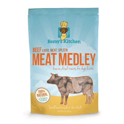 Remy's Kitchen Beef Meat Medley Freeze-Dried Dog & Cat Treats, 3 oz