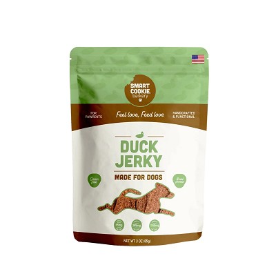 Smart Cookie Duck Jerky Dog Treats, 3-oz Bag